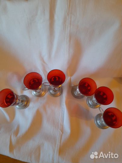 Рюмки СССР пластик с подстаканником