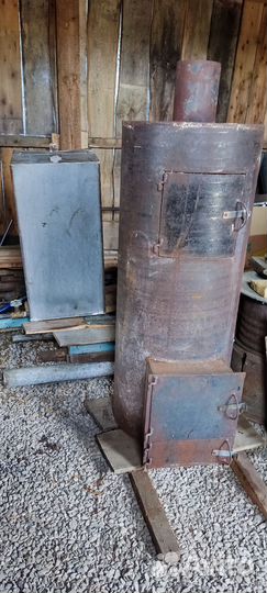 Печь для бани с баком