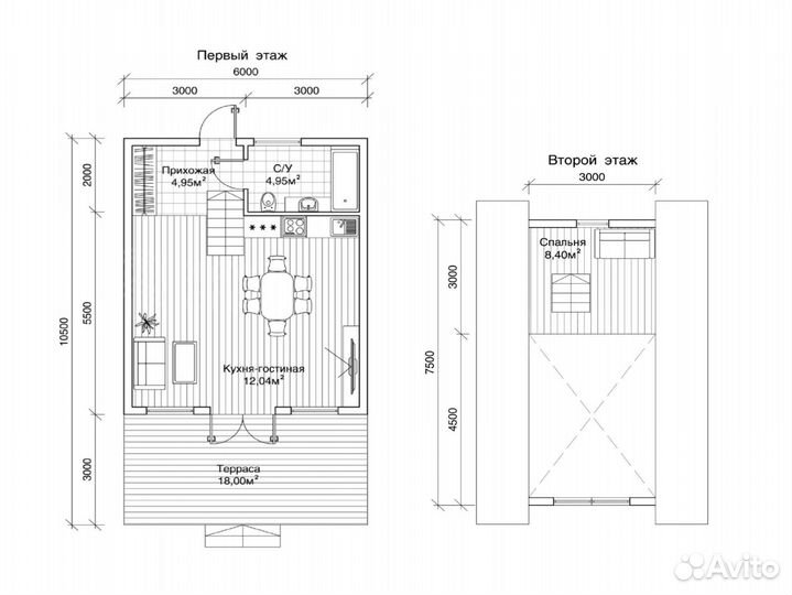 Дом A-Frame 6x10.5 под ключ. Проект Гёкотт