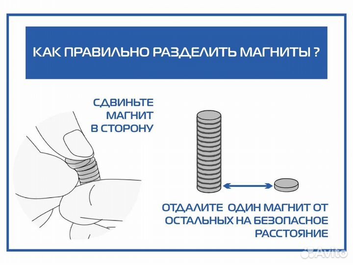 Неодимовый магнит 10x2 мм - 100 шт