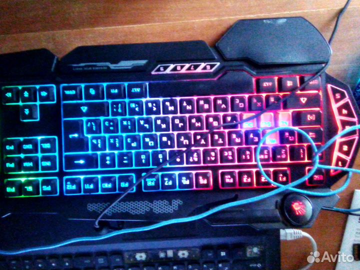 Клавиатура A4tech Bloody B314, USB, c подсветкой