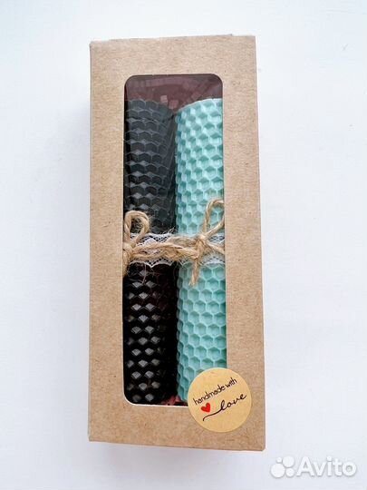 Набор свечей из натуральной вощины