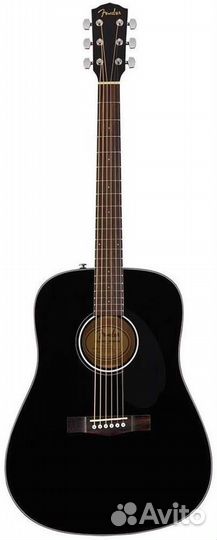 Акустическая гитара Fender CD-60S Black