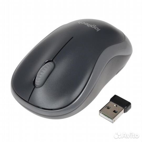 Мышь Logitech M185, оптическая, беспроводная, USB