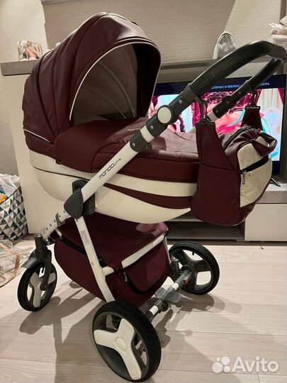 Коляска 2 в 1 эко кожа