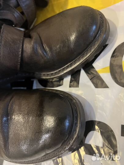 Сапоги коричневые осенние 36 с Yoox