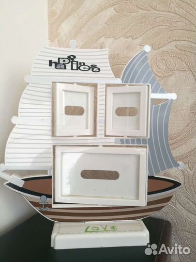 Рамка для фотографий в морском стиле