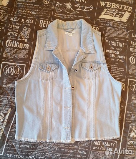 Жилет женский джинсовый