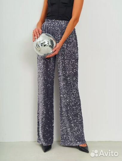 Брюки с пайетками