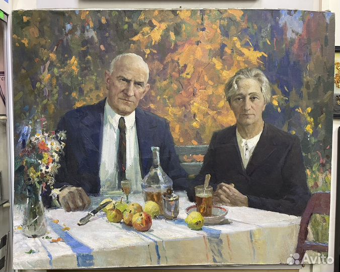 Портрет соцреализм 100*80 см. холст