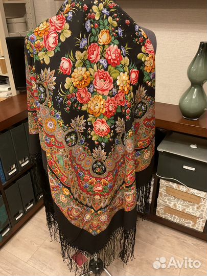 Павловопосадская шаль Славянка 18