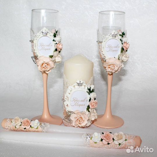 Свадебные бокалы, семейный очаг