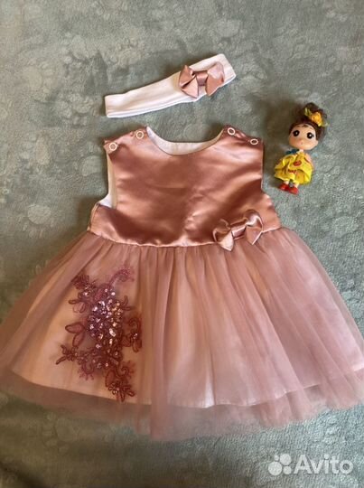 Платье для новорожденной или кукол reborn