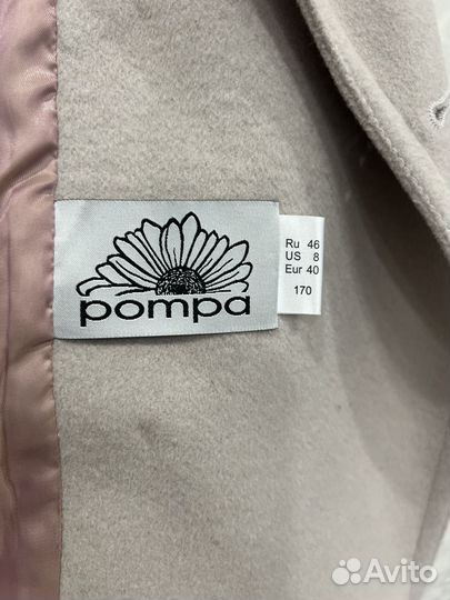 Двубортное пальто-жакет pompa