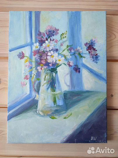 Картина маслом на холсте цветы