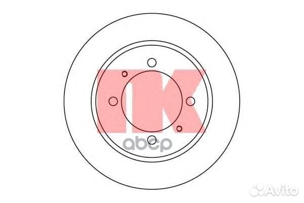 204840NK диск тормозной задний Mitsubishi Cari