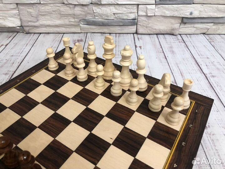Набор шахматный ларец Турнирный + шахматные фигуры