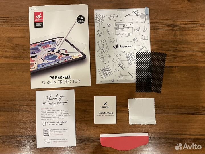 Пленка для iPad Pro 12.9 с эффектом бумаги