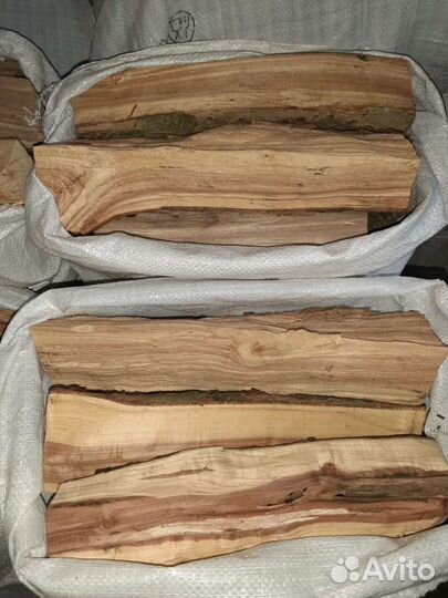 Дрова, дрова фруктовые, дрова в мешке