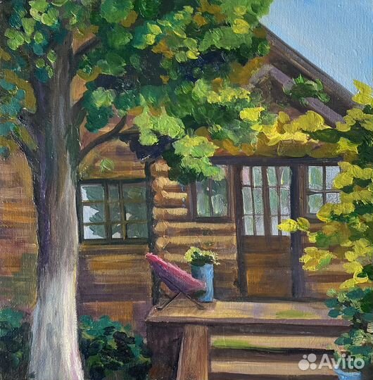 Картина маслом этюд