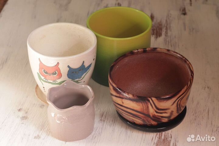 Керамические горшки б/у