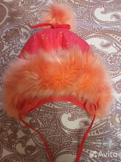 Шапка зимняя для девочки 48 размер