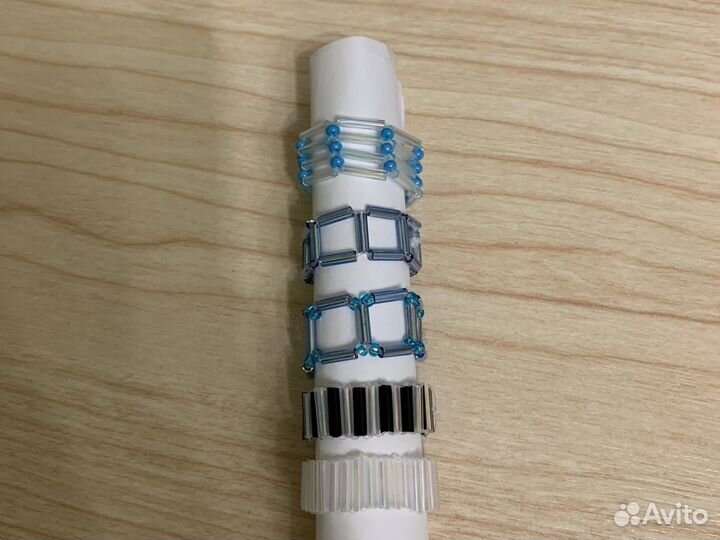 Кольца из бисера со стеклярусом на заказ