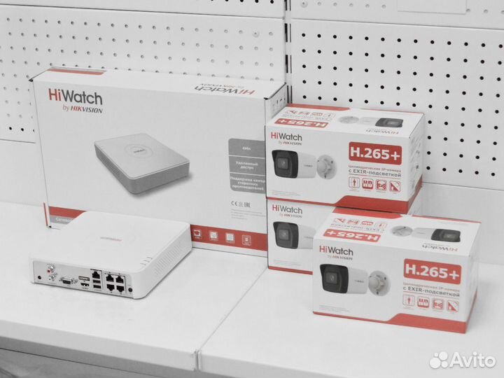 Наружное ip видеонаблюдение 4Mpx и регистратор