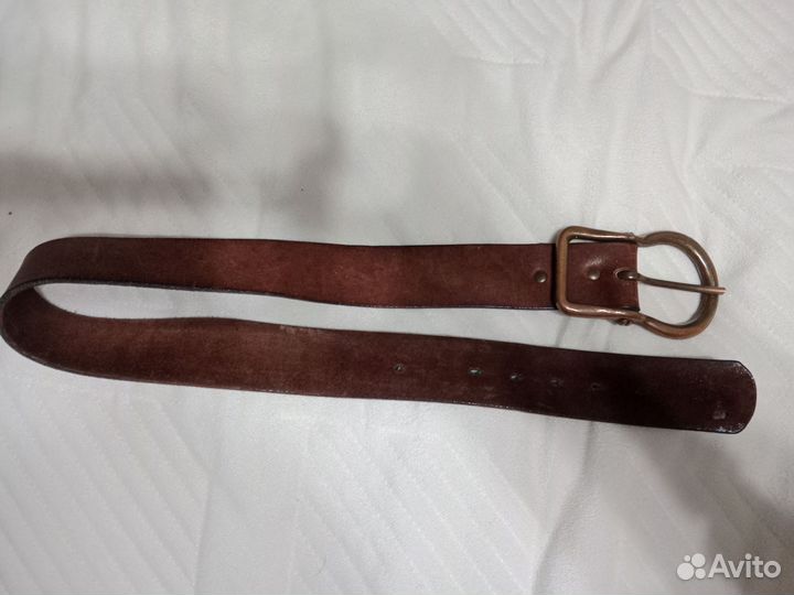 Ремень кожаный женский широкий