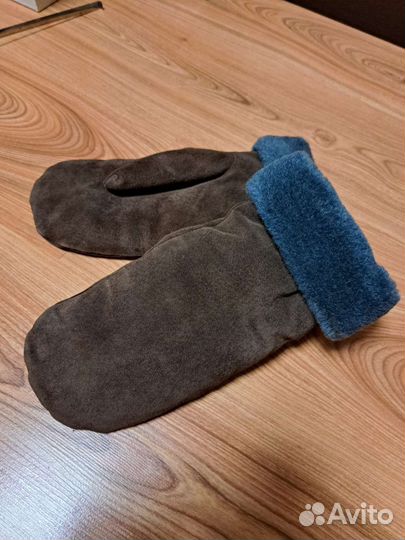 Варежки мужские замшевые