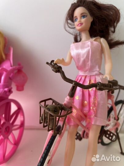 Карета, барби и велосипед, пони