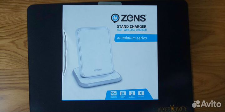 Беспроводная зарядка Zens Stand Charger Aluminium