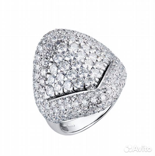 Кольцо Damiani 5,20 ct F/VS1 Round Cut Diamonds
