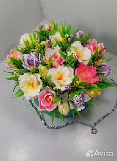 Букет цветов из мыла