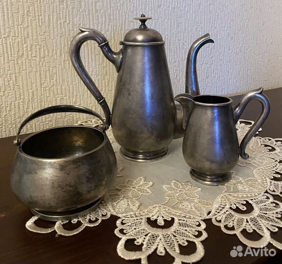 Роскошный кофейник, молочник и сахарница Norblin