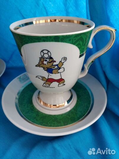 FIFA 2018 Большая чайная чашка с блюдцем