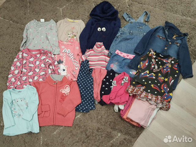 Вещи пакетом на девочку 100см