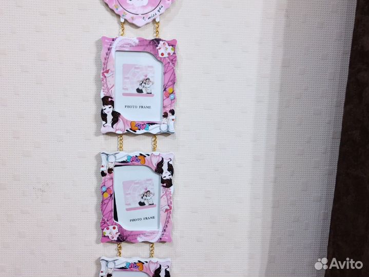 Фоторамки на 3 фото подвесные