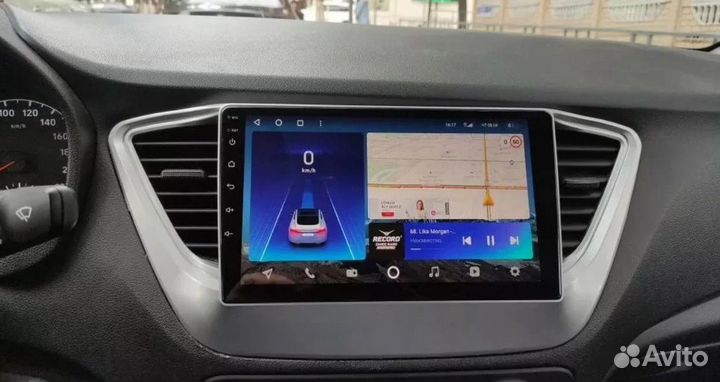 Штатная андроид магнитола Hyundai Solaris 2