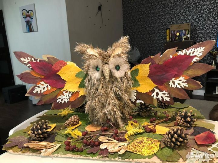 Осенняя поделка Сова