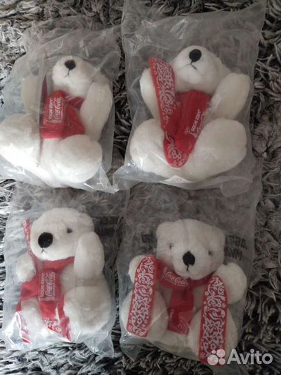 Мишки плюшевые Кока-Кола