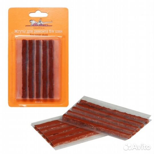 Жгуты для ремонта б/к шин, 6*100мм, 10 шт, в блист