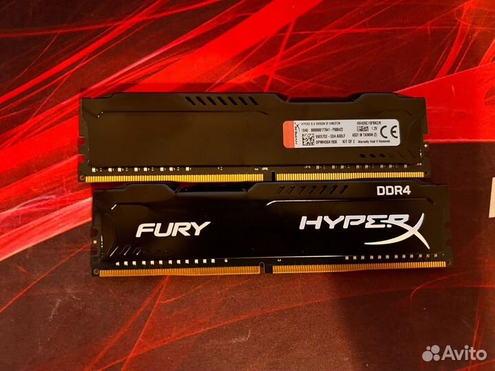 Оперативная память HyperX 8 гб (4 гб x 2 шт.) DDR4
