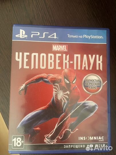 Игра для playstation ps4 человек паук