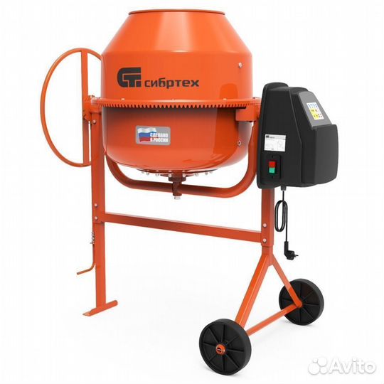 Бетоносмеситель бсе-120, 120 л, 500 Вт Сибртех