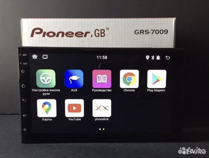 Магнитола 2din pioneer android