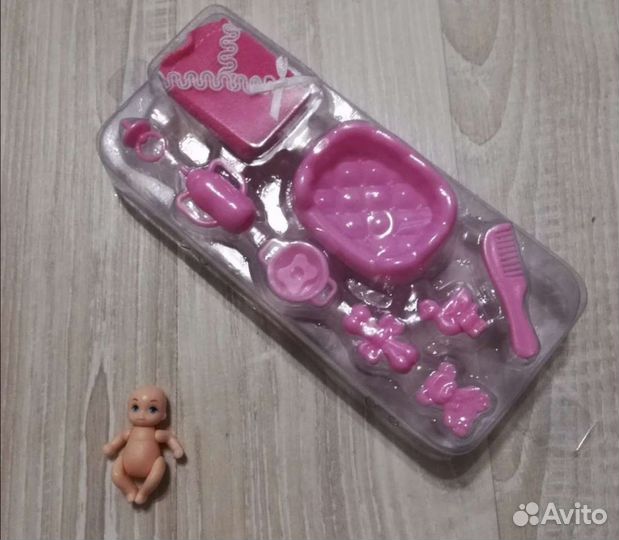 Беременная кукла с малышом, аналог Барби