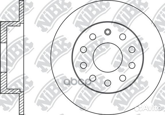 Диск тормозной зад LCV RN33005 RN33005 NiBK
