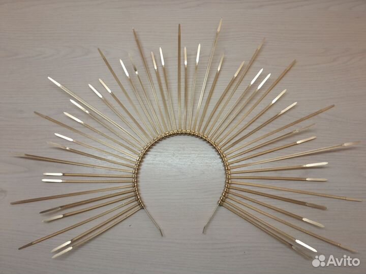 Ободок- нимб с лучами для фотосессии