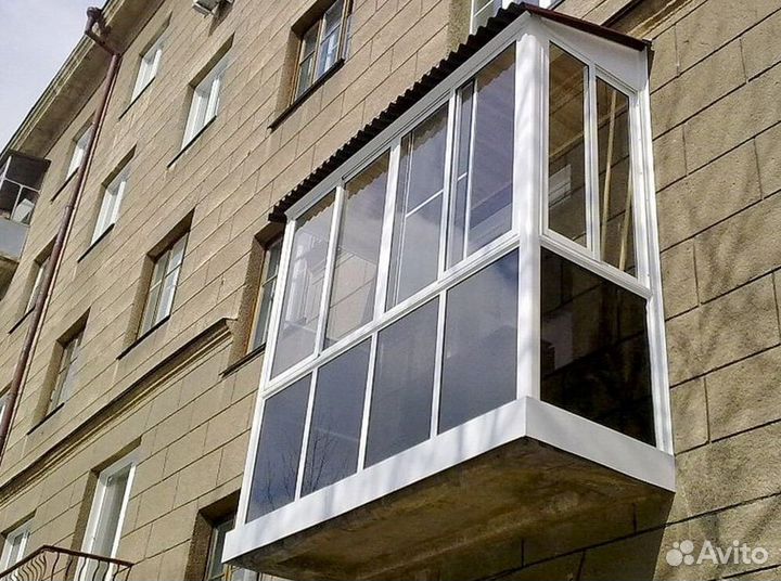 Остекление балконов и лоджий в рассрочку A2122